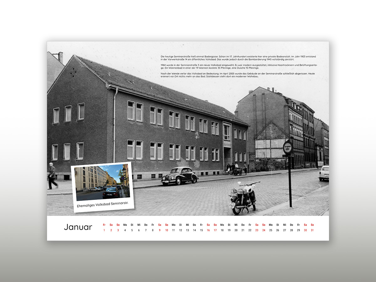 Kalender Januar-Blatt